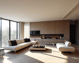 Diseño interior residencial moderno y elegante